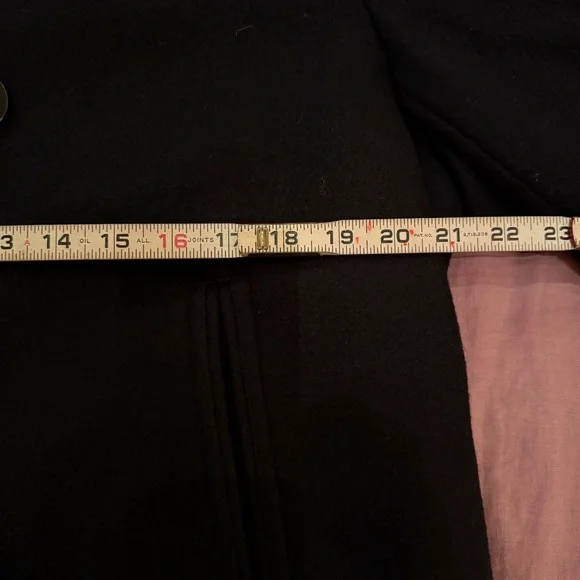 L.L. Bean Italian Wool Navy Blue Double Breasted Peacoat, Men's M - Picture 7 of 11